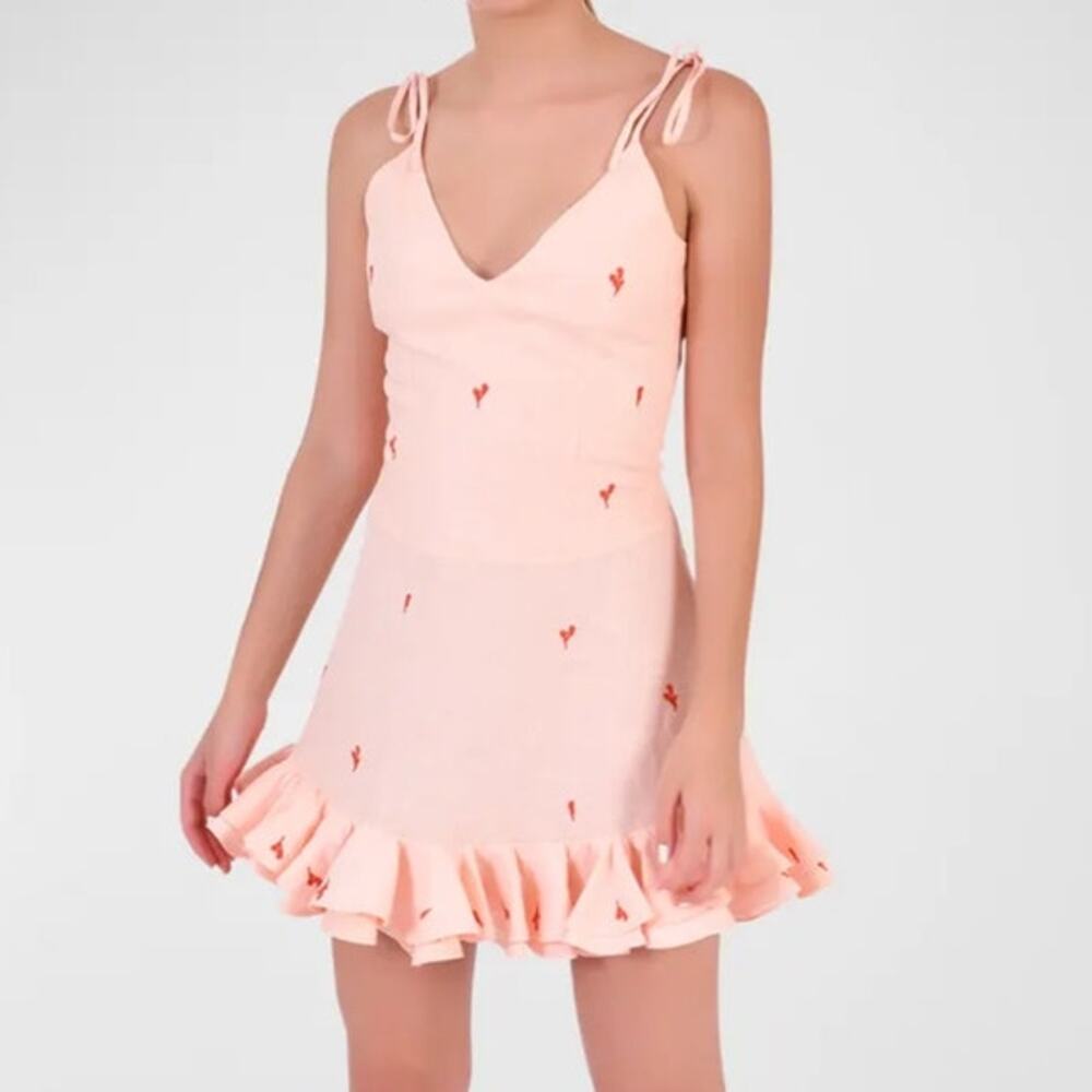 Fanm Mon Coral Mini Dress Size XS